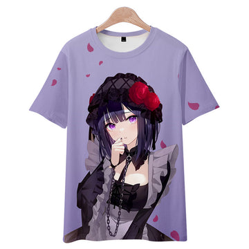 Anime My Dress-Up Darling Kitagawa Marin Camiseta Cosplay Navidad Fiesta 3D Impreso Casual